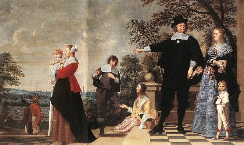 OOST, Jacob van, the Elder Portrait of a Bruges Family a